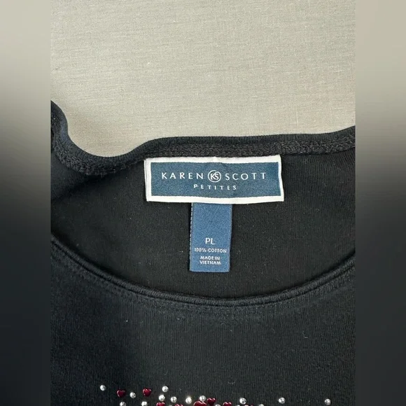 Karen Scott black top size PL - Picture 6 of 6